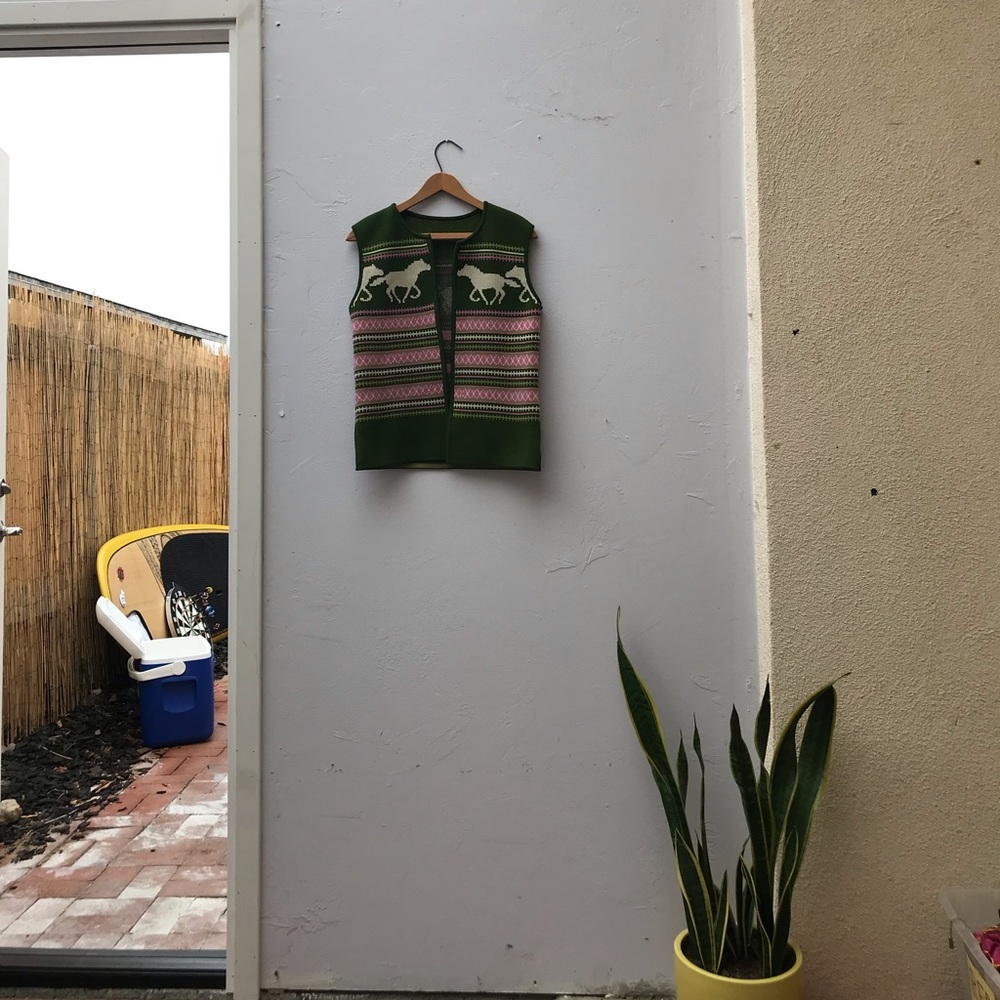 Horse sweater vest